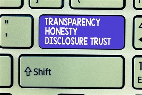 The Importance of Transparency